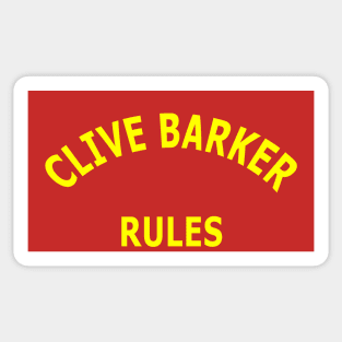 Clive Barker Rules Sticker